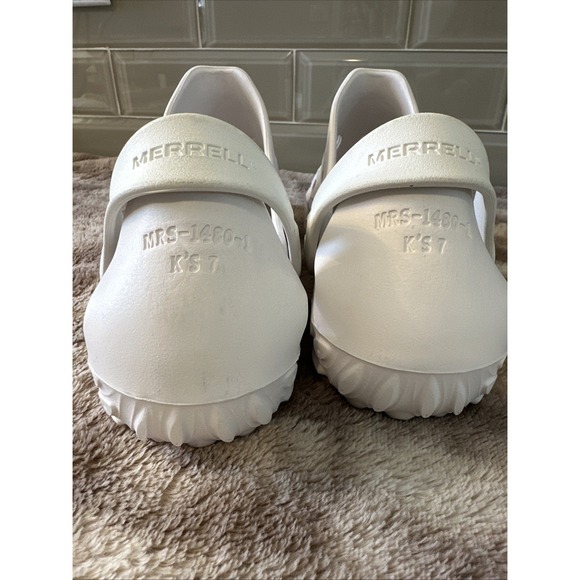 Merrell Womens White Hydro Moc Water Shoes Slip-On Clogs Size 7 New - Picture 3 of 9